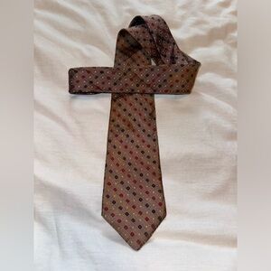 Patterned Brown Tie